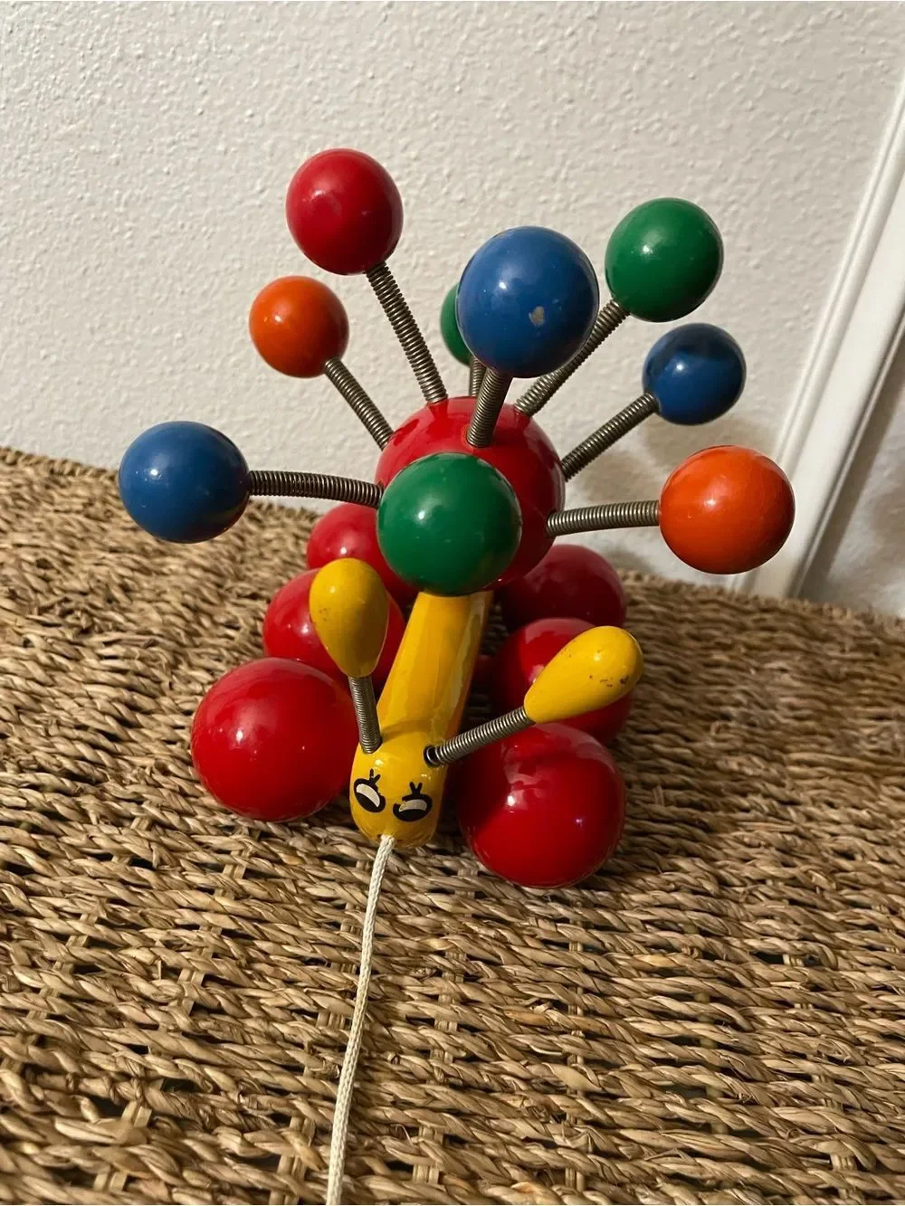 Vintage Kouvalias Atomic Pull Toy from Greece